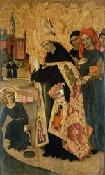 Der heilige Augustinus meditiert über die Dreifaltigkeit, als das Jesuskind vor ihm erscheint